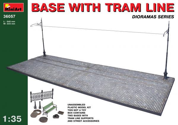 MINIART BASE WITH TRAM LINE 1/35