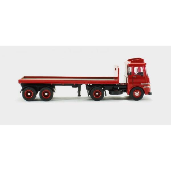 OXFORD ERF LV FLATBED RED 1/76