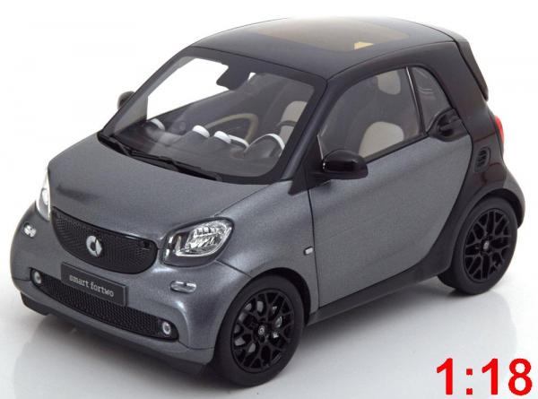 NOREV 1/18 \'14 SMART FORTWO GREY/SIL