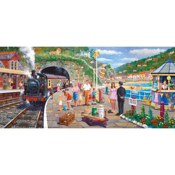 GIBSON SEASIDE TRAIN 636 PCE PUZZLE