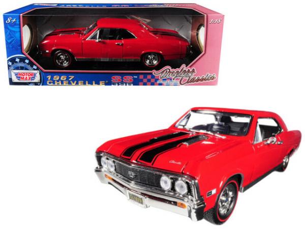 MOTORMAX CHEVELLE SS396 1967 RED/BLACK 1