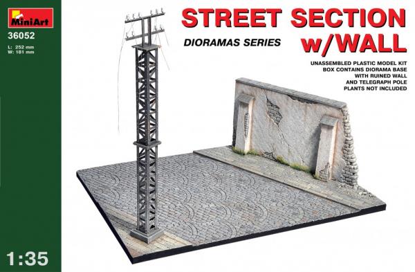 MINIART 1/35 STREET SECTION WITH WALL