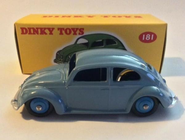 DINKY VW BEETLE GREY/BLUE