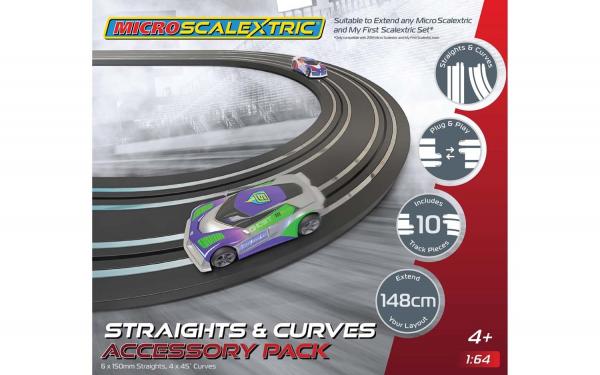 SCALEXTRIC MICRO STRAIGHTS + CURVES