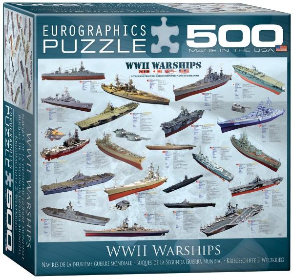 EUROGRAPHICS WWII WARSHIPS 500 PCE