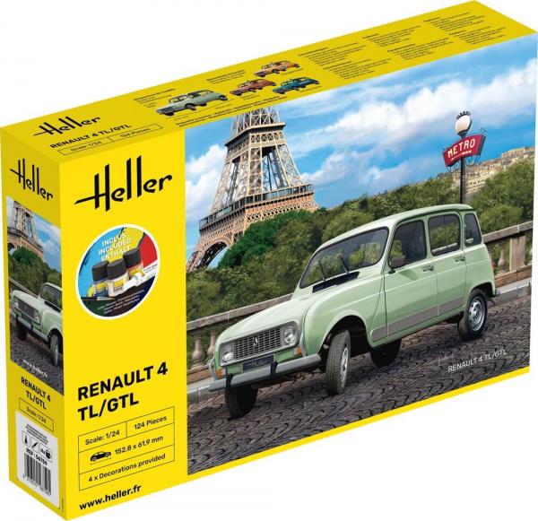 HELLER 1/24 RENAULT 4 GIFT SET