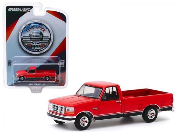 GREENLIGHT 1/64 92 FORD F-150 RED