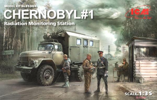 ICM 1/35 CHERNOBYL #1 RAD. MONIT. STAT.