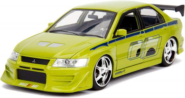 JADA 1/24 LANCER EVOIVII GREEN F+F