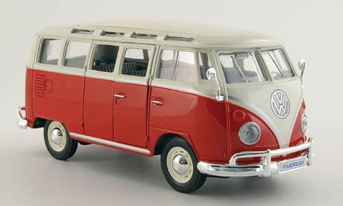 MAISTO VW CAMPER RED/CREAM