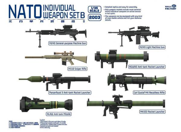 MAGIC FACTORY 1/35 NATO WEAPONS B