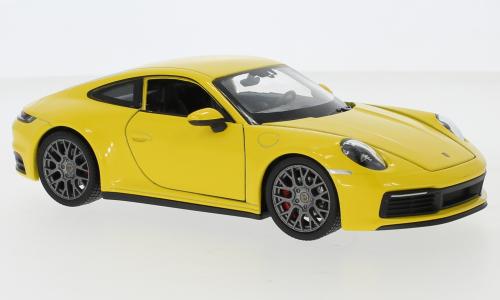 WELLY 1/24 PORSCHE 911 (992) 4S YELLOW