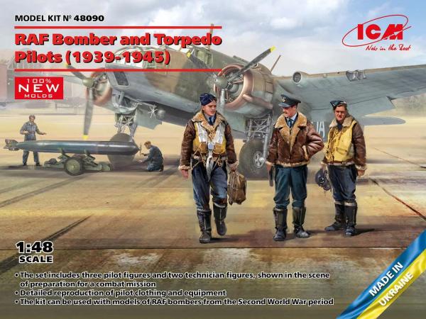 ICM 1/48 RAF BOMBER + TORPEDO PILOTS