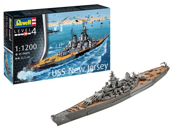 REVELL 1/1200 USS NEW JERSEY