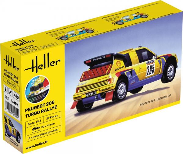 HELLER 1/43 PEUGEOT 205 T16 START SET