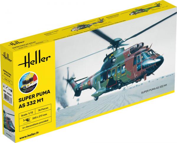 HELLER 1/72 SUPER PUMA AS332 START SET