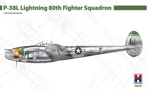 HOBBY 2000 1/48 P-38L LIGHTNING 80TH SQD