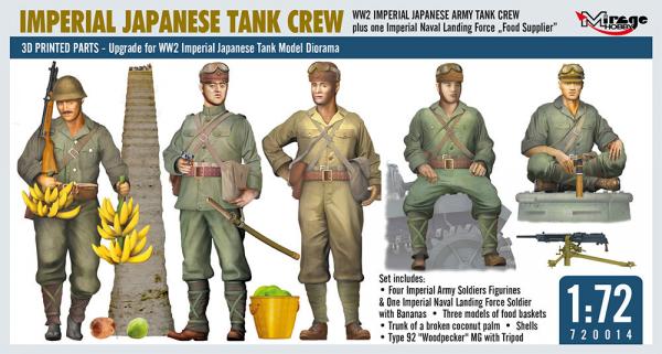 MIRAGE 1/72 JAPANESE  WW2 TANK CREW