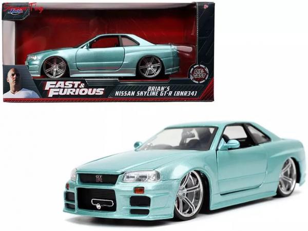 JADA 1/24 F&F BRIAN\'S SKYLINE GTR BNR34