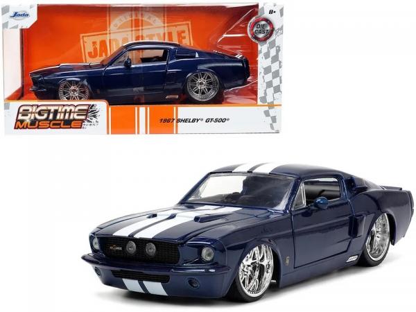 JADA 1/24 1967 SHELBY GT500 BLUE BTM