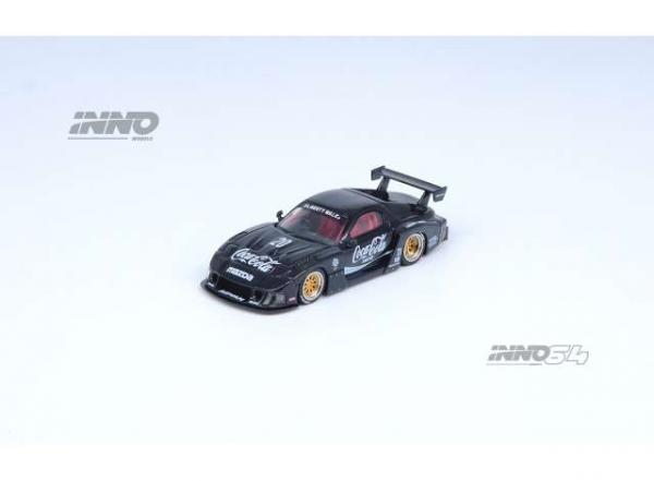 INNO 1/64 LBWK MAZDA RX7 BLACK