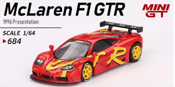 MINI GT 1/64 \'96 MCLAREN F1 GTR RED/YEL