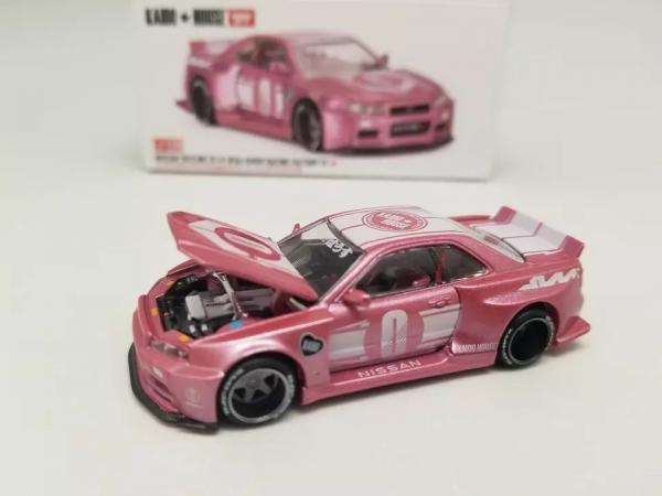 MINI GT 1/64 KAIDO HOUSE SKYLINE R34 PNK