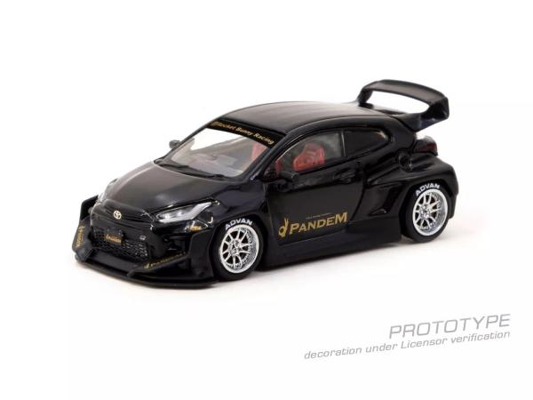 T64 1/64 PANDEM TOYOTA YARIS GR BLACK