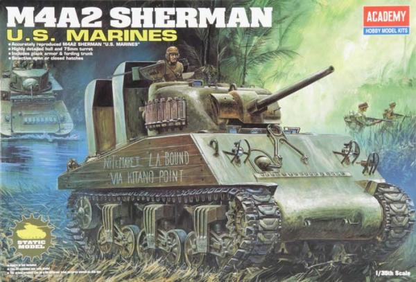 ACADEMY M4A2 SHERMAN US MARINES