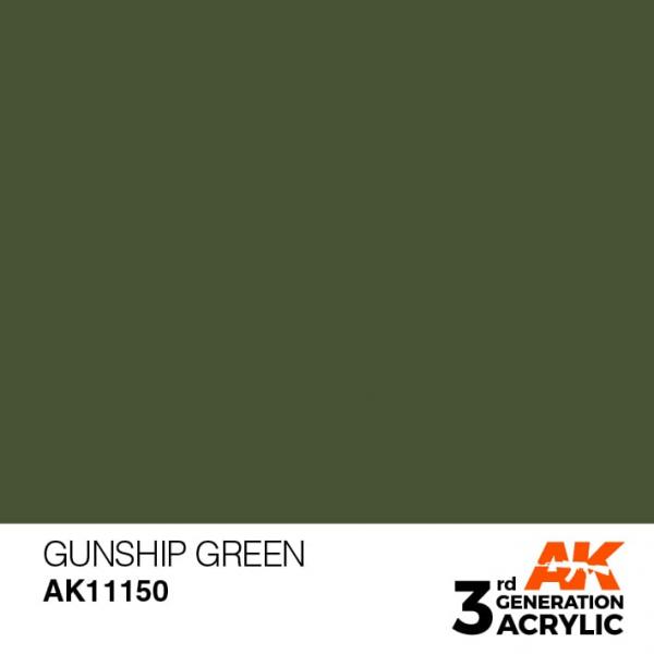 AK 3RD GEN GUNSHIP GREEN 17ML
