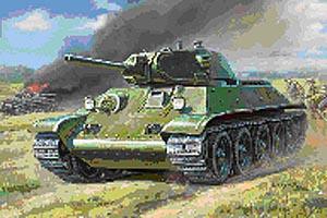 ZVEZDA T-34 TANK 1/100