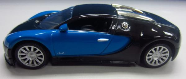 BUGATTI VEYRON BLK/BLU 1/43