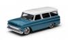 GREENLIGHT CHEVY SUBURBAN BLUE/WHT 1/43