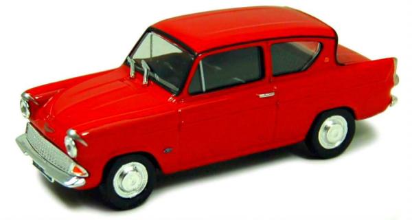 CARARAMA FORD ANGLIA 105E RED 1/43