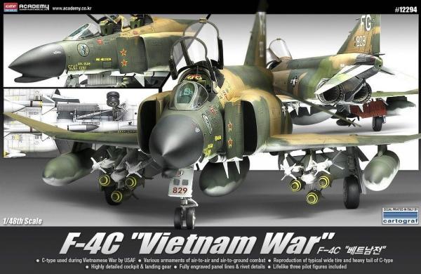 ACADEMY F-4C PHANTOM VIETNAM WAR 1/48