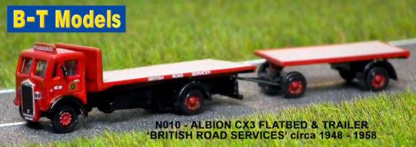 BASE TOYS ALBION CX3 F/BED BRS N SCALE