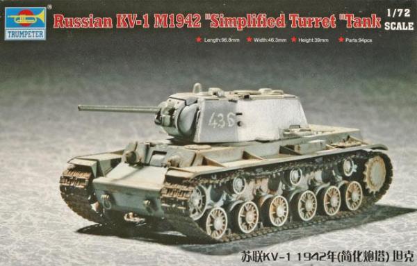 TRUMPETER KV-1 1942 SIMP. TURRET 1/72
