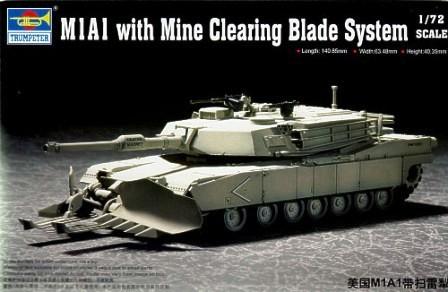 TRUMPETER M1A1 W/MINE CLEARING 1/72