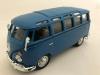 CARARAMA VW T1 SAMBA BUS BLUE/BLUE