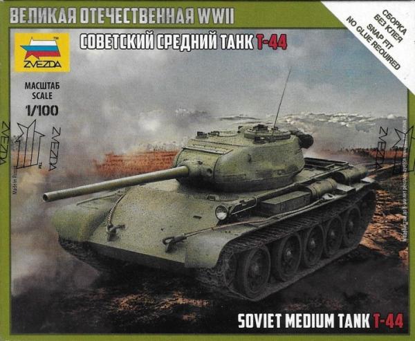 ZVEZDA T-44 SOVIET TANK 1/100