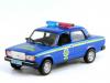 VAZ 2107 POLICE CAR BLU/YELL 1/43