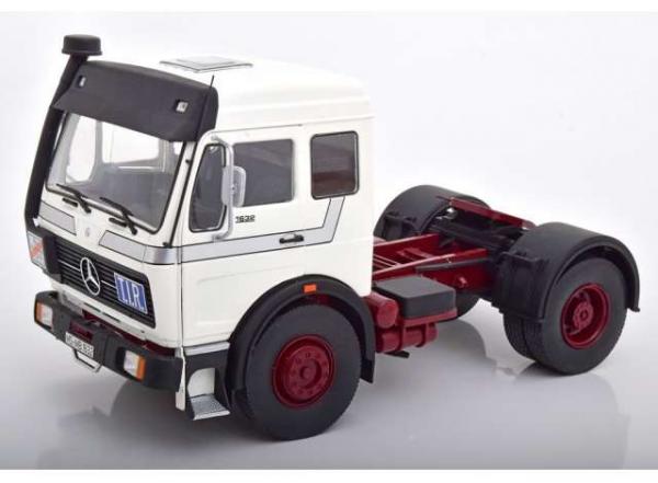 RK \'73 MERCEDES NG 1632 WHT/SIL/RED 1/18