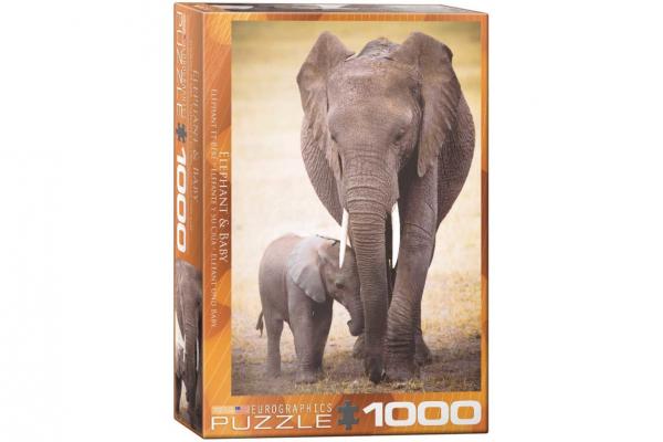 EUROGRAPHICS ELEPHANT &BABY 1000 pce