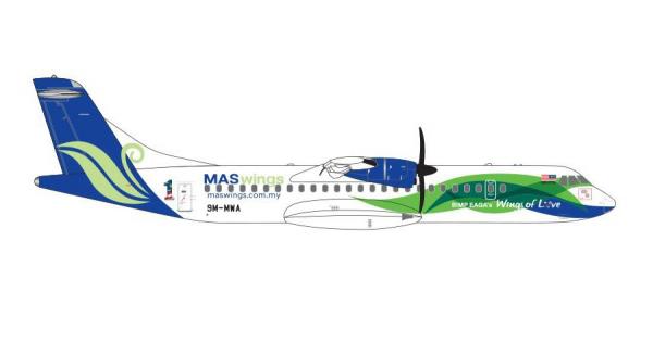 GEMINI 1/400 ATR-72 MAS WINGS 9M-MWA