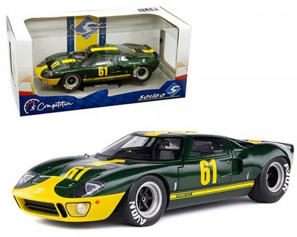 SOLIDO 1/18 FORD GT40 MK1 #61 GREEN