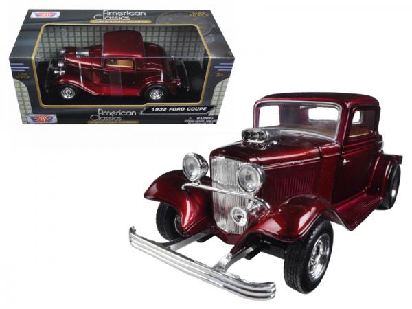 MOTORMAX \'32 FORD COUPE RED 1/24