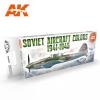 AK SOVIET AIRCRAFT COLOR SET 41/45 3G