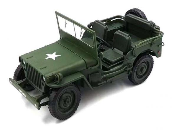 1/18 WILLYS JEEP 1941 ARMY GREEN
