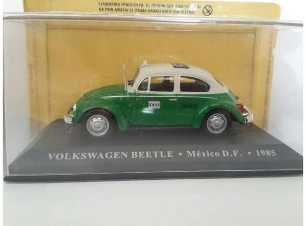 VW BEETLE TAXI MEXICO GRN/WHT 1/43