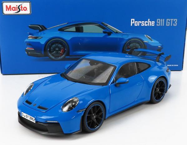 MAISTO 1/18 PORSCHE 911 GT3 2022 BLUE